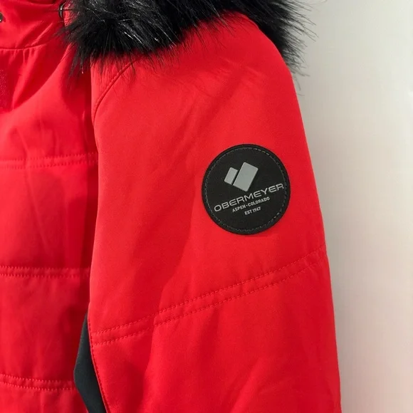 NWT Obermeyer Tuscany II jacket readmylip (red)retail 299 - Picture 4 of 7